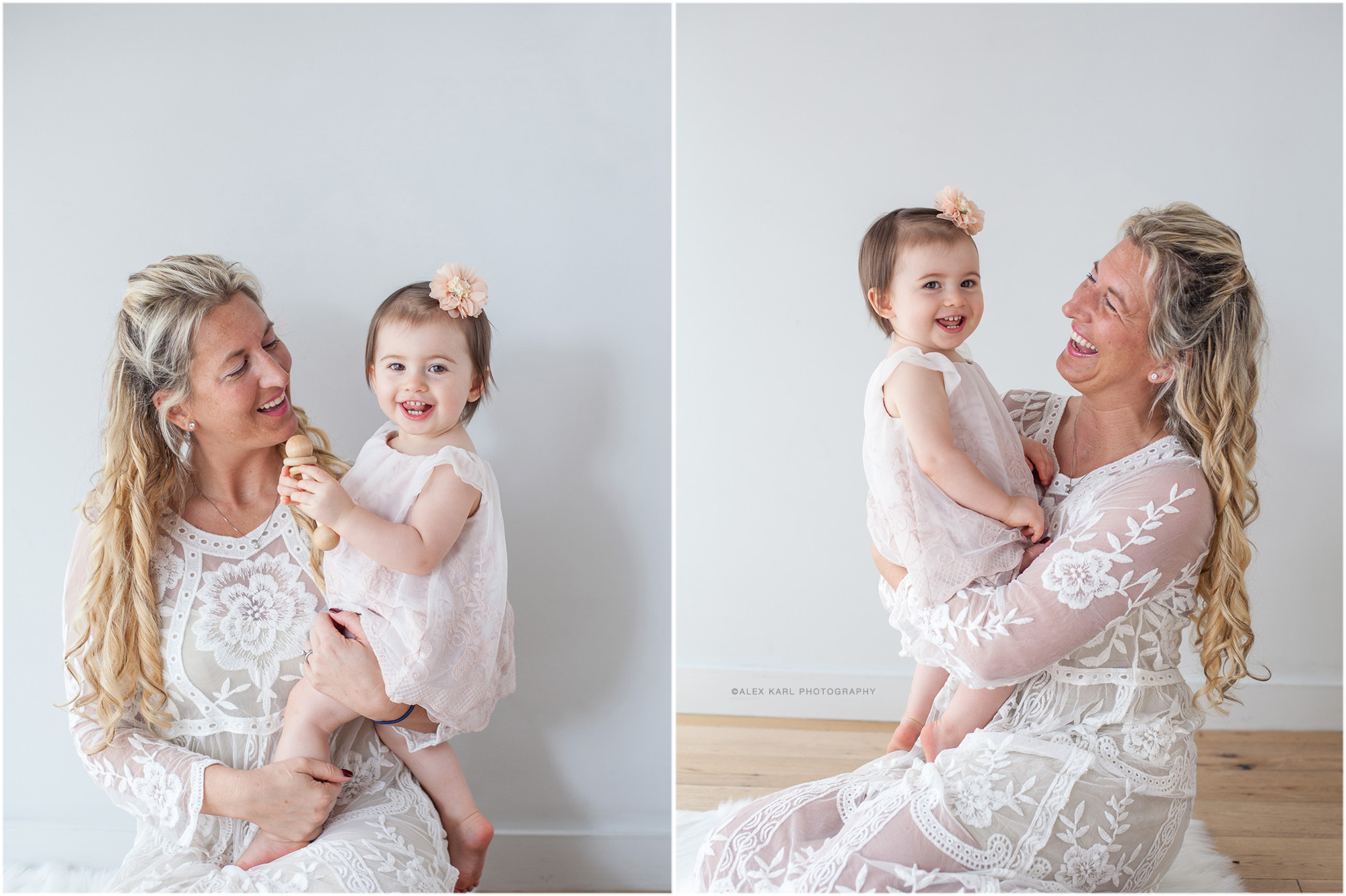 A mother sits with her baby | Alex Karl Photography | Palm Beach Family Photographer
