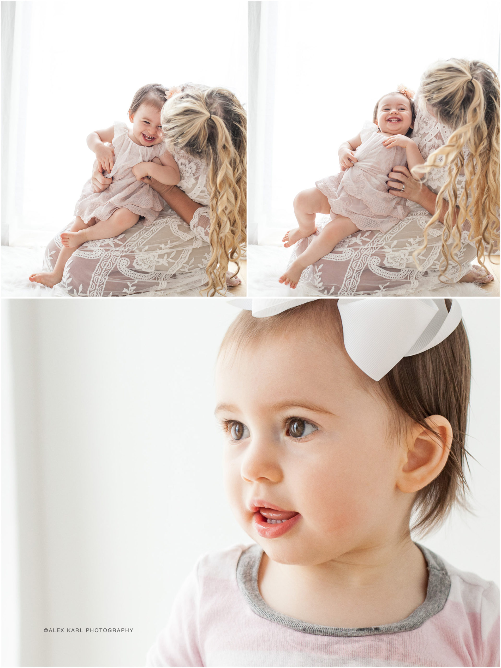 A baby sits with her mother | Alex Karl Photography | Palm Beach Family Photographer