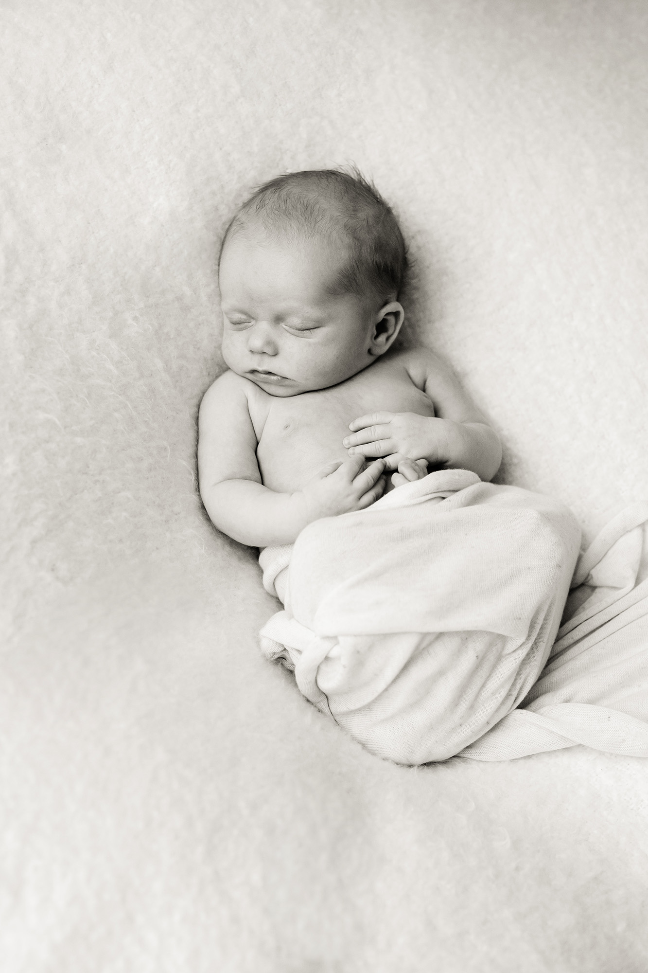 A newborn naps | Alex Karl Photography | Palm Beach Newborn Photographer
