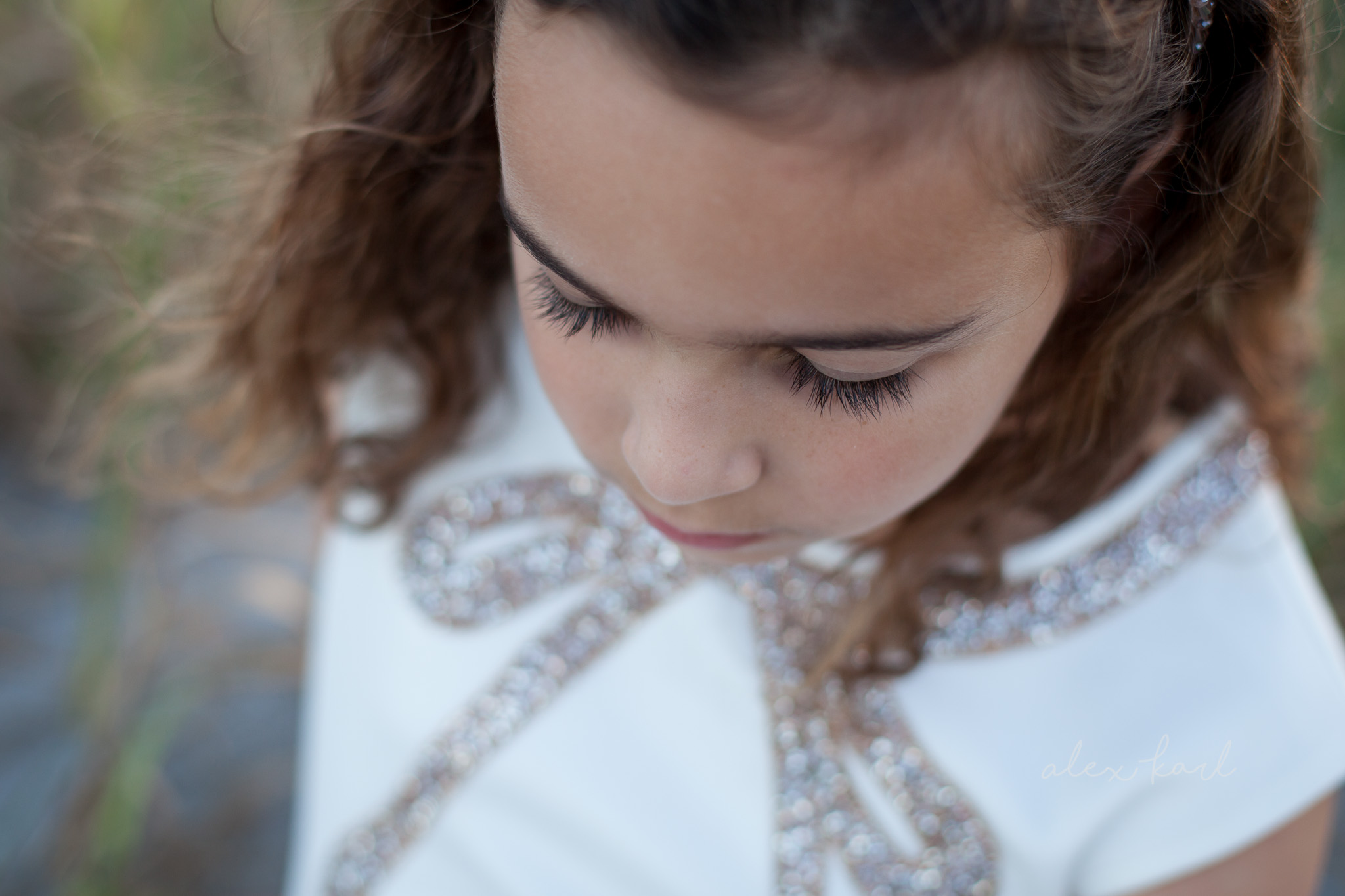 A girl's lashes are long | Alex Karl Photography | Palm Beach Family Photographer